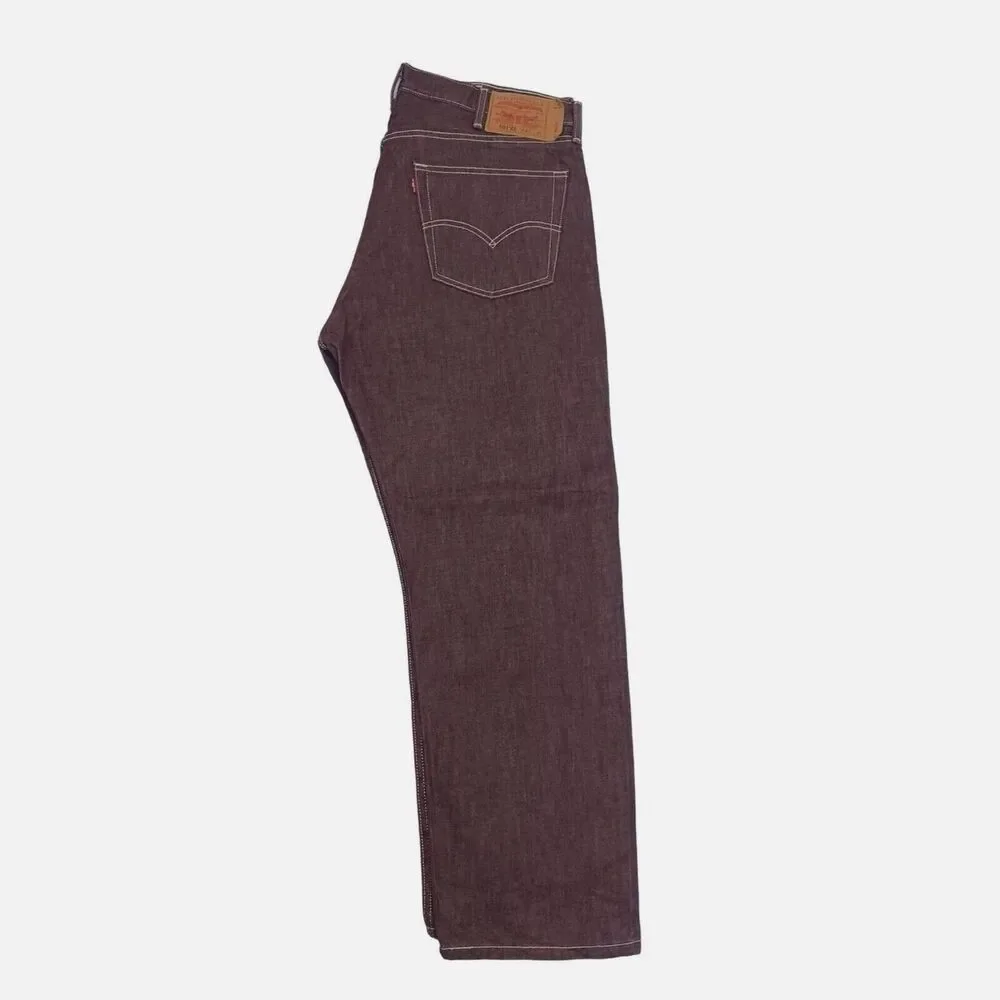 Vintage Levi's 501 XX Classic Buttonfly Rust Burgandy Jeans Men's Size 40x30 Y2K